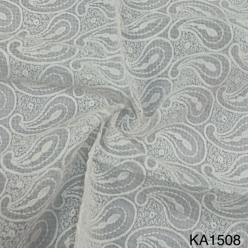 Embroidered Kota Cotton Fabric-KA1508