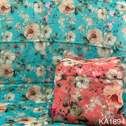 Printed Organza Fabric-KA1894