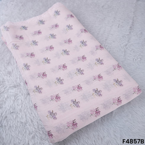 Digital Print Mul Chanderi Fabric- F4857