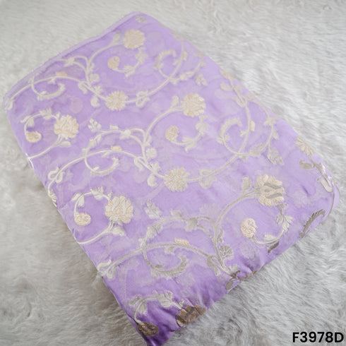 Zari Work Organza Fabric- F3978