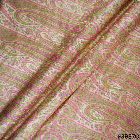 Self Jacquard Brocade Fabric- F3987