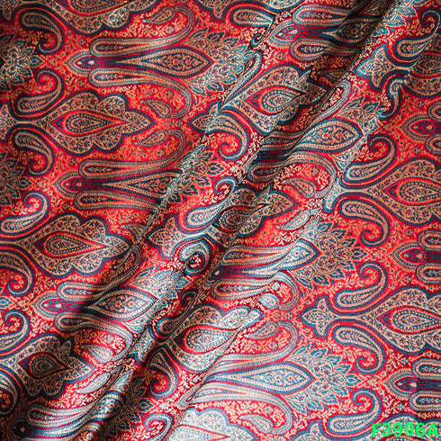 Jacquard Silk Brocade Fabric- F3996