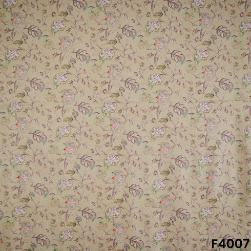 Floral Printed Cambric Cotton Fabric- F4007