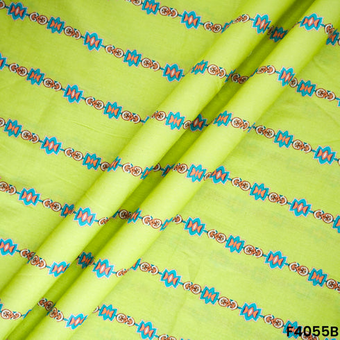 Digital Printed Cambric Cotton Fabric- F4055