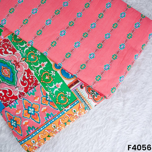 Digital Printed Cambric Cotton Fabric- F4056
