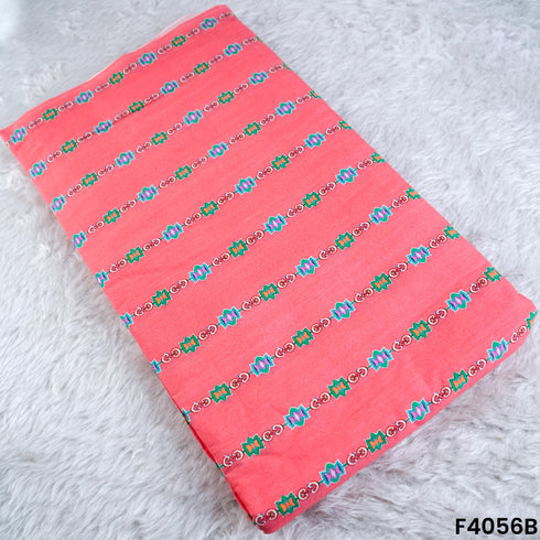 Digital Printed Cambric Cotton Fabric- F4056