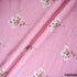 Thread Embroidered Cambric Cotton Fabric- F4059
