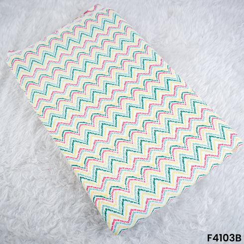 Block Print Cambric Cotton Fabric- F4103