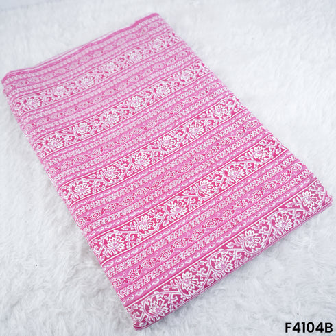 Block Print Cambric Cotton Fabric- F4104