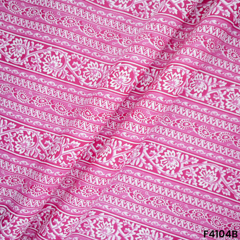 Block Print Cambric Cotton Fabric- F4104