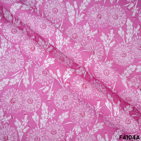 Block Print Cambric Cotton Fabric- F4104