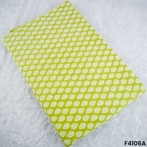Block Print Cambric Cotton Fabric- F4106