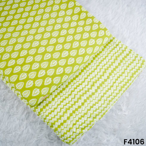 Block Print Cambric Cotton Fabric- F4106