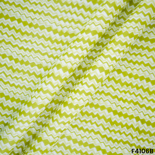 Block Print Cambric Cotton Fabric- F4106