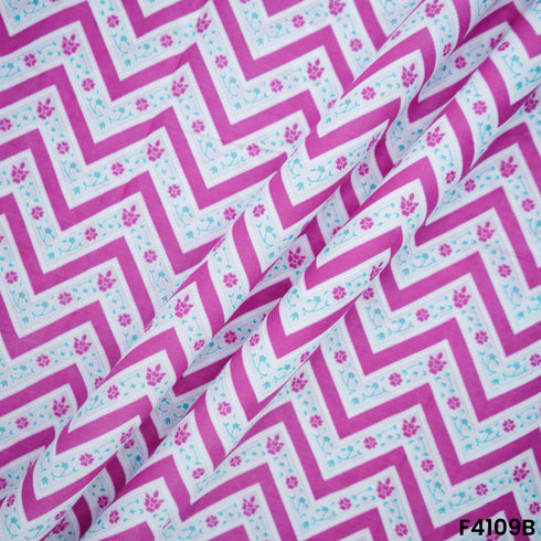 Block Print Cambric Cotton Fabric- F4109
