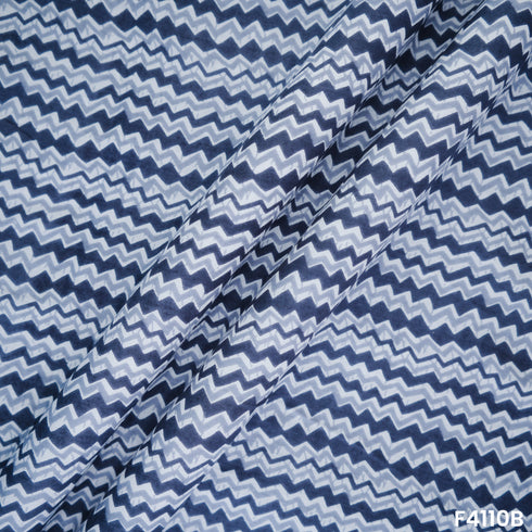 Block Print Cambric Cotton Fabric- F4110
