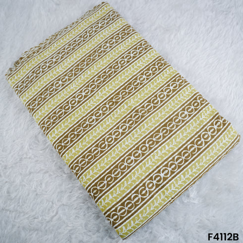 Block Print Cambric Cotton Fabric- F4112