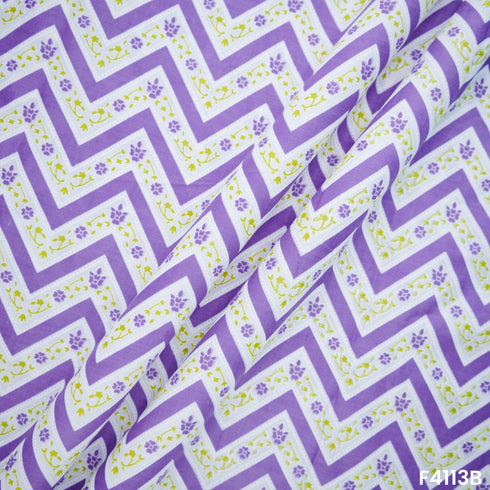 Floral Print Cambric Cotton Fabric- F4113