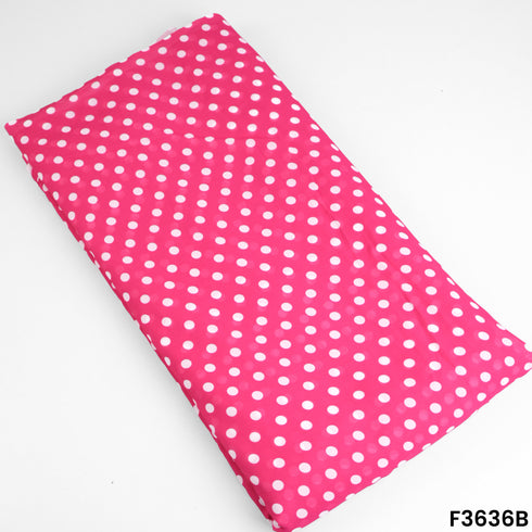 Polka Dot Georgette Fabric-F3636