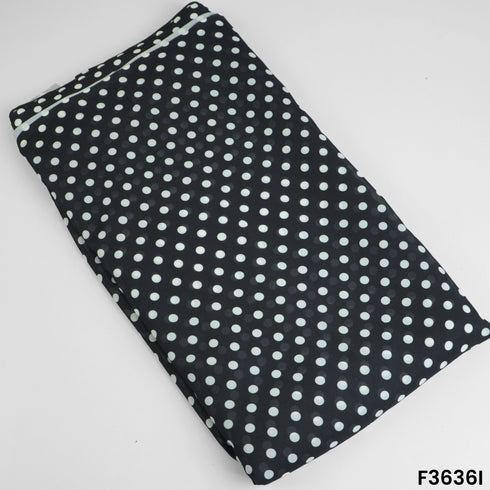 Polka Dot Georgette Fabric-F3636