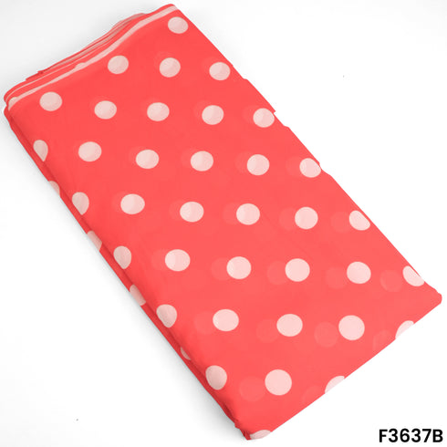 Polka Dot Georgette Fabric-F3637