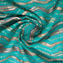 Zari Sequins Thread Embroidered Viscose Organza Fabric-F3643
