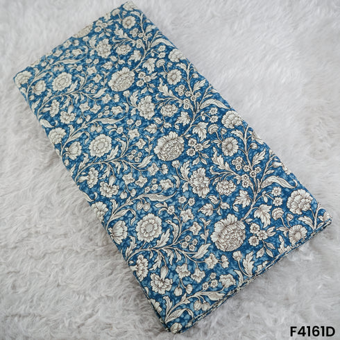 Floral Printed Cambric Cotton Fabric- F4161