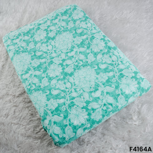 Floral Print Cambric Cotton Fabric- F4164