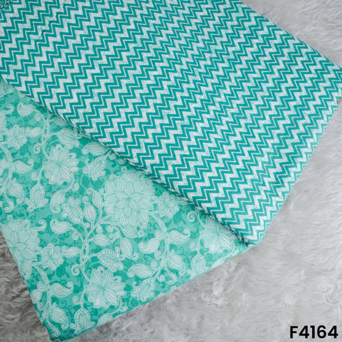 Floral Print Cambric Cotton Fabric- F4164