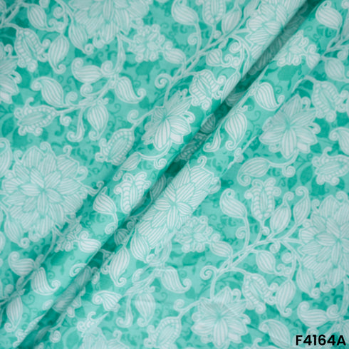 Floral Print Cambric Cotton Fabric- F4164