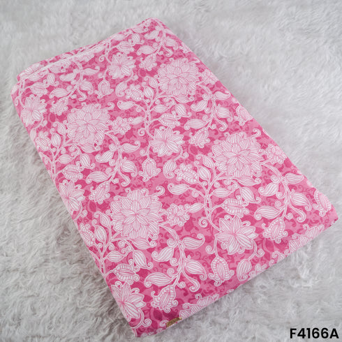 Floral Print Cambric Cotton Fabric- F4166