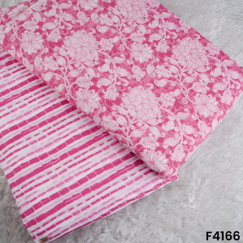 Floral Print Cambric Cotton Fabric- F4166