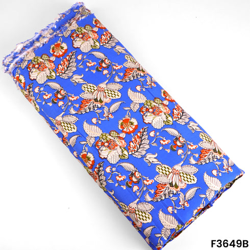 Digital Print Rayon Cotton Fabric-F3649