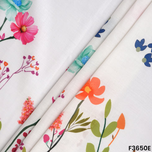 Digital Print Voile Cotton Fabric-F3650