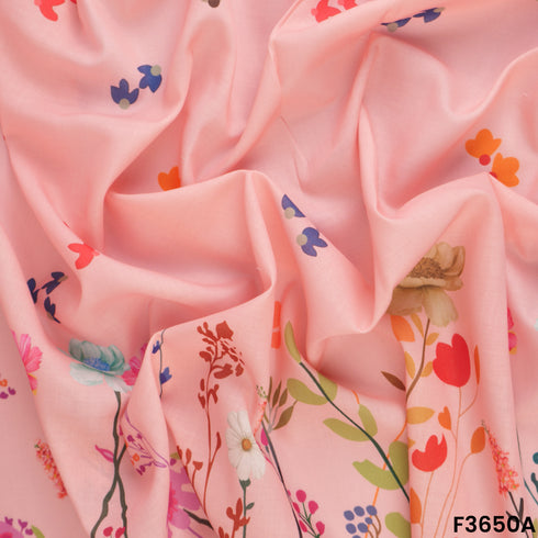 Digital Print Voile Cotton Fabric-F3650