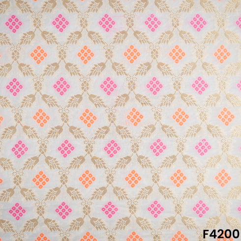 Dyeable Banarasi Georgette Fabric- F4200