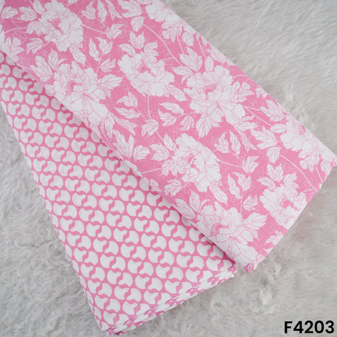 Floral Print Cambric Cotton Fabric- F4203