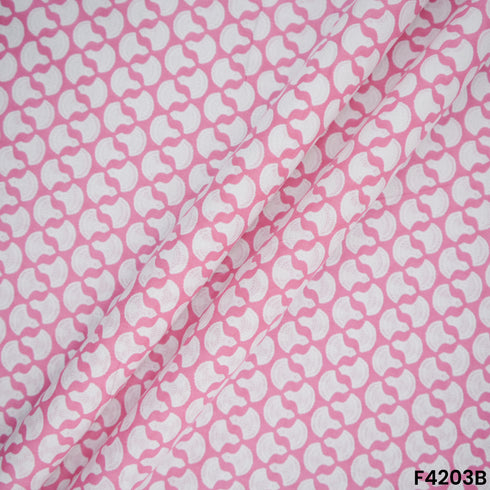 Floral Print Cambric Cotton Fabric- F4203