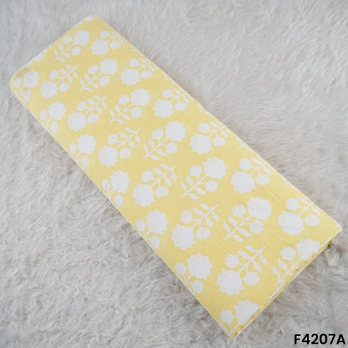 Block Print Cambric Cotton Fabric- F4207