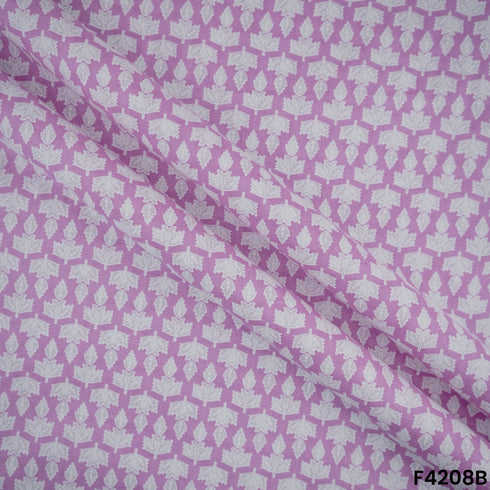 Block Print Cambric Cotton Fabric- F4208