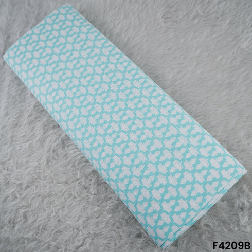 Block Print Cambric Cotton Fabric- F4209