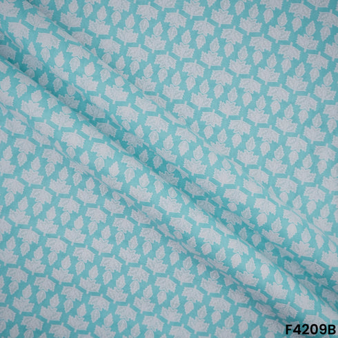 Block Print Cambric Cotton Fabric- F4209