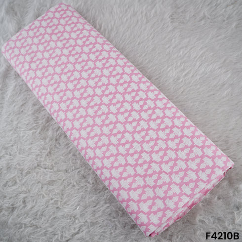 Block Print Cambric Cotton Fabric-F4210