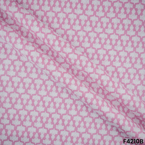 Block Print Cambric Cotton Fabric-F4210