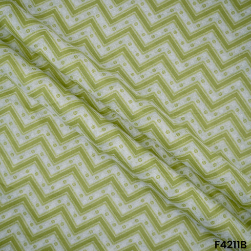Block Print Cambric Cotton Fabric-F4211