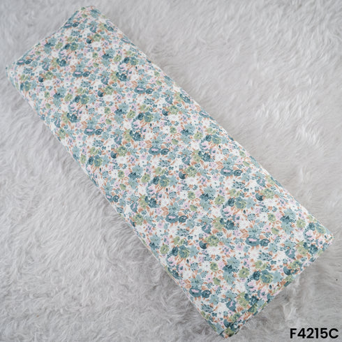 Floral Print Cambric Cotton Fabric- F4215
