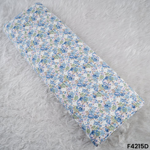 Floral Print Cambric Cotton Fabric- F4215