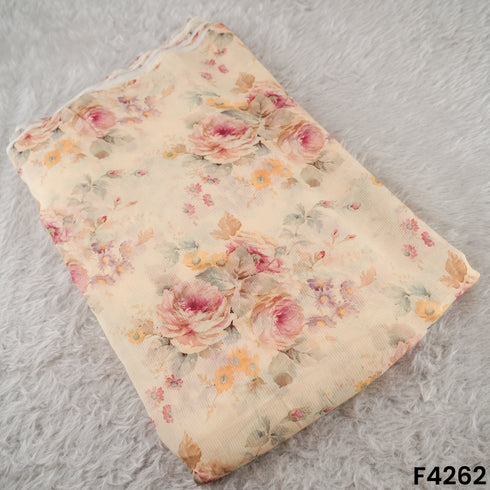 Floral Printed Modal Cotton Fabric- F4262
