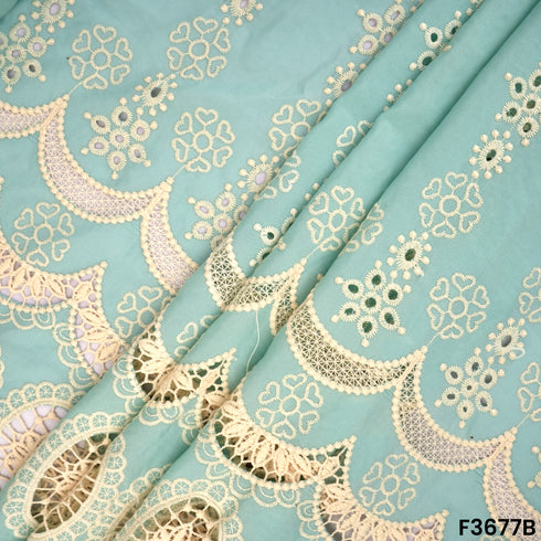 Lace Work Hakoba Crepe Fabric-F3677