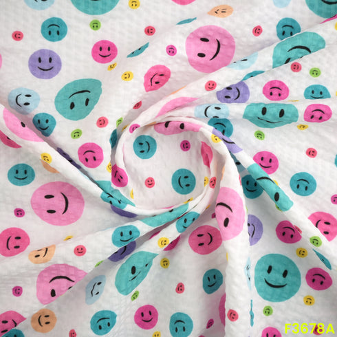 Baby Print Seer Sakkar Pure Cotton Fabric-F3678